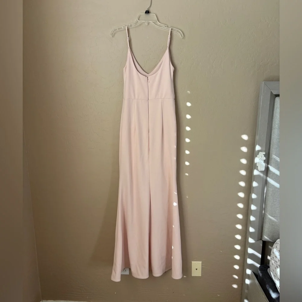 Lulu's Infinite Glory Blush Pink Maxi Dress Women’s Size Medium Style #IDB71970 - Picture 2 of 7